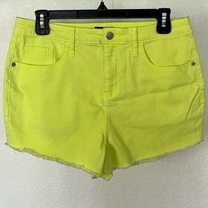 Wild Fable Neon Yellow Cut-off Jean Shorts